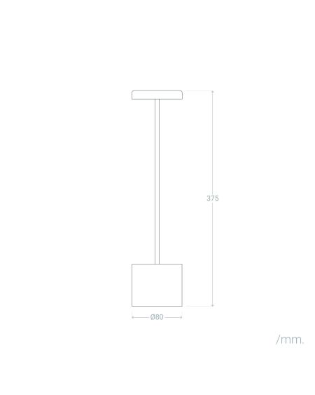 Lampe à Poser LED Portative 2W Zimba avec Batterie Rechargeable USB
