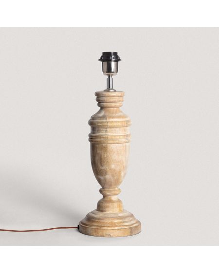 Pied de lampe à poser en bois Hausa ILUZZIA