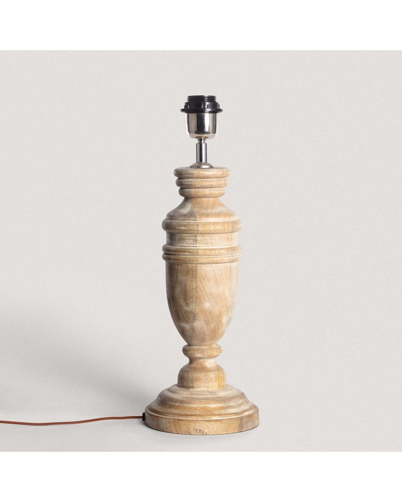 Pied de lampe à poser en bois Hausa ILUZZIA
