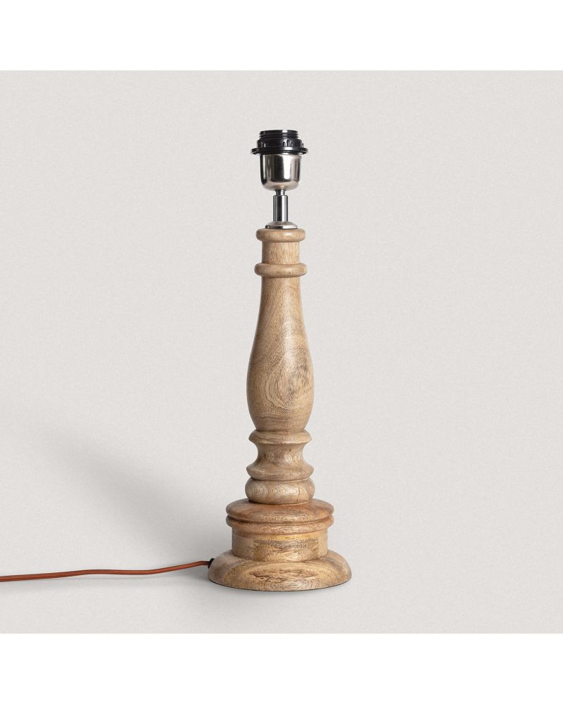 Pied de Lampe à Poser en bois Dinka ILUZZIA