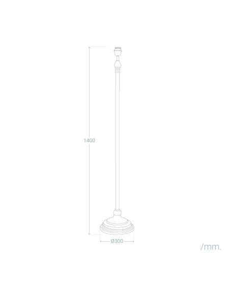 Pied de Lampadaire Métal Nisha