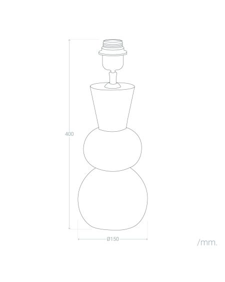 Pied de Lampe à Poser Bois Vinda ILUZZIA