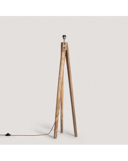 Pied de Lampadaire Bois Kumar ILUZZIA