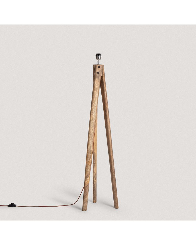 Pied de Lampadaire Bois Kumar ILUZZIA