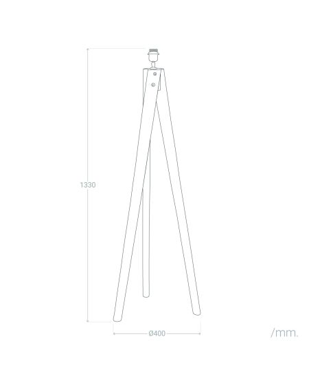 Pied de Lampadaire Bois Kumar ILUZZIA