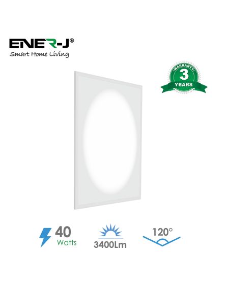 Panneau lumineux rétroéclairé LED Moon Light, 60x60 cm, 3400 lumens, 3 ans de garantie, 4000K