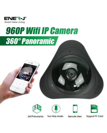 Caméra IP intérieure intelligente VR360, vue à 360°