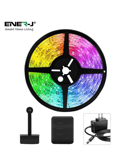Kit de bandes RGBIC pour PC/TV de jeu intelligent avec bandes LED RGBIC de 3,8 M, caméra, contrôleur et adaptateur britannique