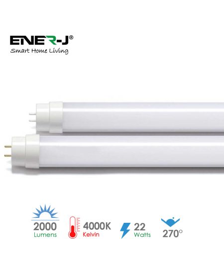 Tube Nano Plastique LED T8 150cm 22W 4000K