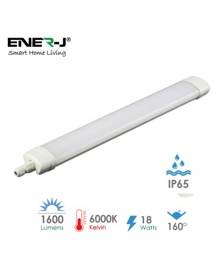 Réglette LED Triproof IP65 18W 60cms 6000K