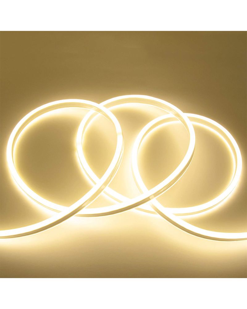 Kit de bande néon LED 12V, bande néon en silicone de 3 mètres 6x12mm-120 LED/mètre, 4 clips muraux + adaptateur 5A, 4000K Kit de bande néon LED 12V, bande néon en silicone de 3 mètres 6x12mm-120 LED/mètre, 4 clips muraux + adaptateur 5A, 4000K