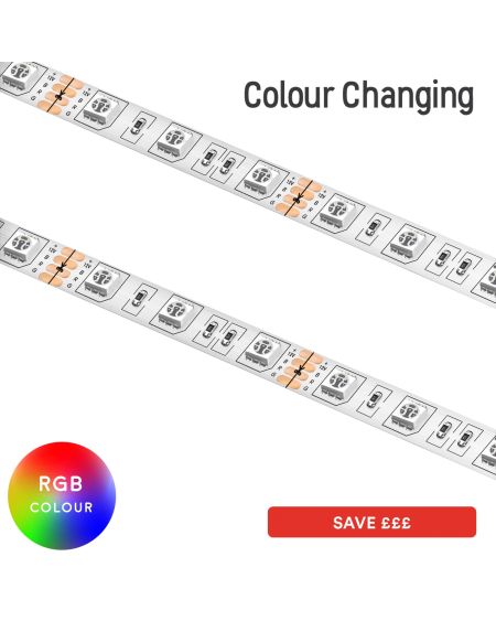Bande Flex LED Rouleau de 5m - SMD 5050 (60) RGB IP20