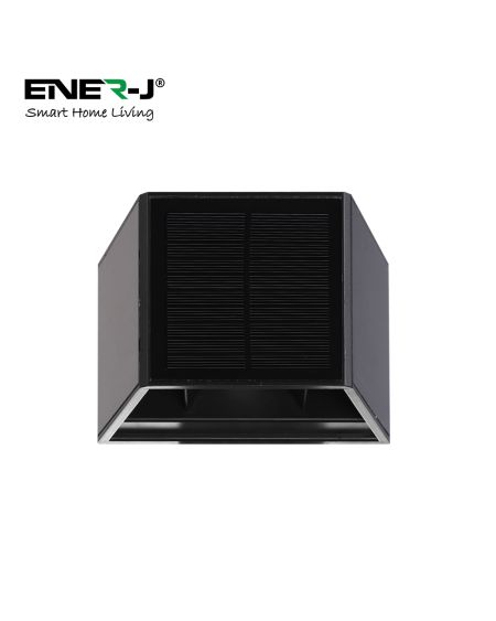 Appliques solaires haut-bas avec panneau solaire polycristallin 3 directions 5 V/0,9 W x 3, 3,7 V/1300 mAh.