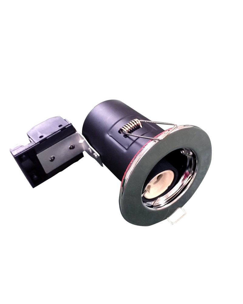 Boîtier de downlight coupe-feu avec support GU10, anneau SN Boîtier de downlight coupe-feu avec support GU10, anneau SN
