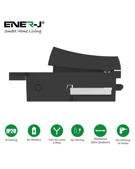 Interrupteur de grille de type CLICK SCOLMORE, noir