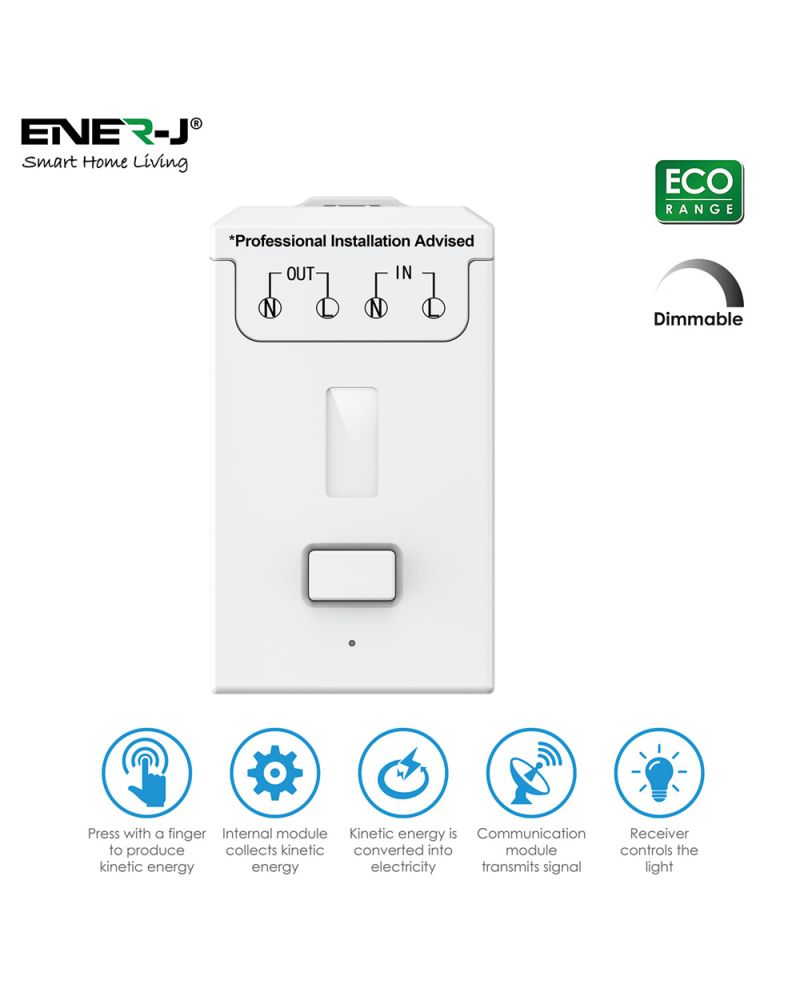 Récepteur dimmable + RF 1A compatible avec les Eco Switches Récepteur dimmable + RF 1A compatible avec les Eco Switches